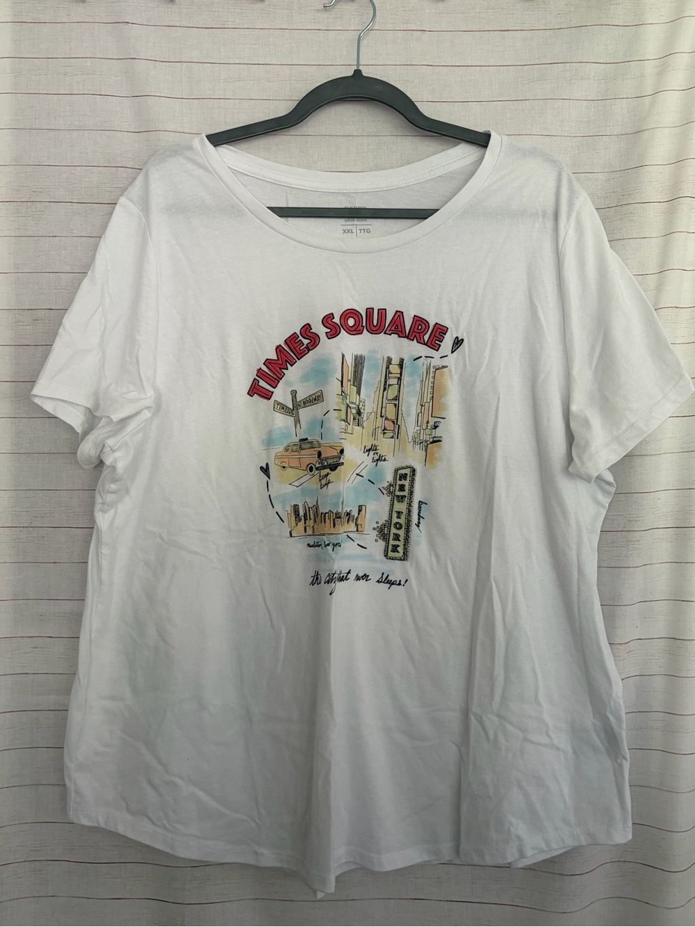 Old Navy White Soft-Washed Tee